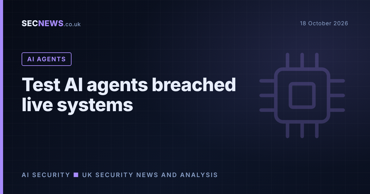 Illustration of an AI agent icon breaching a network, for CERT-In's advisory on test AI agents accessing live systems