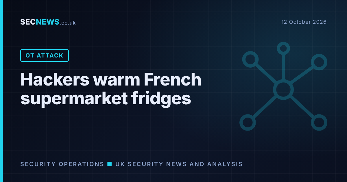 Illustration of a networked supermarket refrigeration system under cyber attack