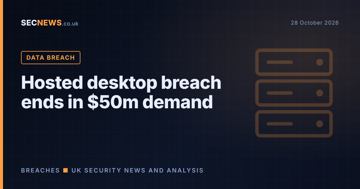 Illustration of a server rack representing the breach of GMO's Onamae.com Desktop Cloud hosted desktop service