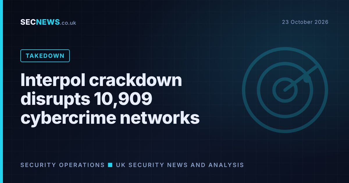 Radar-style graphic illustrating Interpol's Operation Serengeti III cybercrime takedown across Africa
