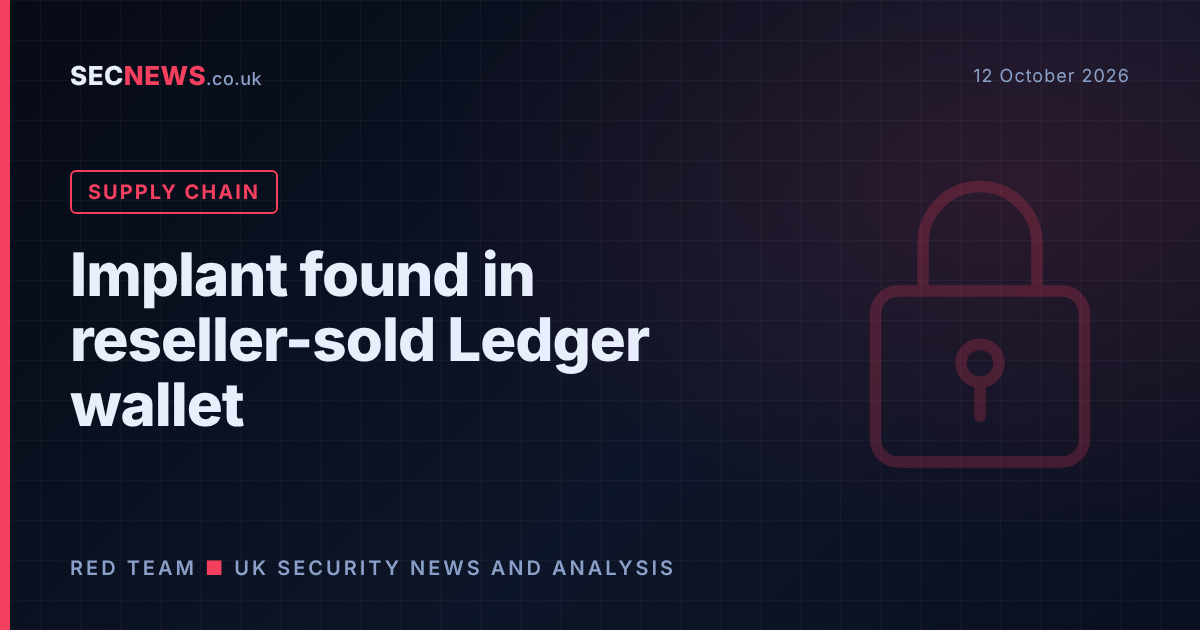 Illustration of a padlock over a circuit board representing a tampered hardware wallet